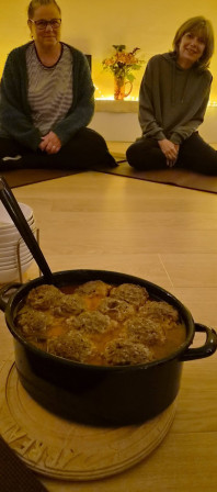 Bean stew and dumplings